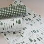 Green Gingham Christmas Wrapping Paper Set, thumbnail 5 of 5