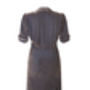 1940s Style Silk Velvet Dress In Mink, thumbnail 3 of 3