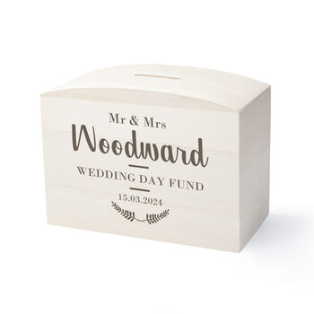 Personalised Wedding Day Money Box, 7 of 8