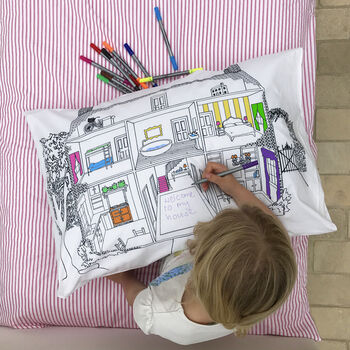 Doll's House Colour In Pillowcase Kit + 10 Pens, 2 of 7