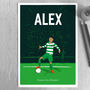 Personalised Footballer Print, thumbnail 2 of 9
