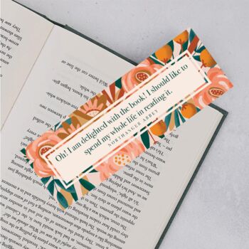 Northanger Abbey 'Delighted' Bookmark, 3 of 4