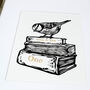 Personalised 'Books' First Wedding Anniversary Print, thumbnail 2 of 9