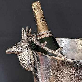 Large Silver Stag Wine Cooler, 2 of 2