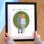 Personalised Couple's Wedding Day Digital Art Print, thumbnail 8 of 9