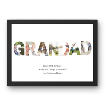 Grandad Gifts Photo Collage Print, 2 of 5