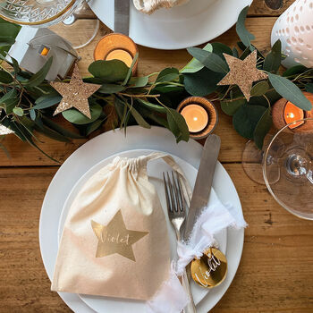 Personalised Table Setting Christmas Gift Bag, 5 of 12