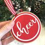 Set Of Three Embroidery Hoop Christmas Tree Decorations, thumbnail 4 of 7