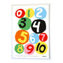 Colourful Numbers Poster, thumbnail 1 of 1