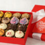 Red Valentines Day 16 Cupcake Style Chocolate Gift Box. Perfect Gift For Valentine's Day, thumbnail 2 of 2