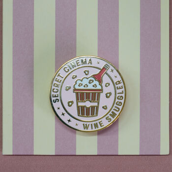 Secret Cinema Wine Smuggler Pin Badge, 3 of 3