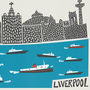 Liverpool Skyline Print, thumbnail 3 of 6