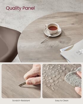 Industrial Round Kitchen Dining Table, 9 of 9