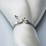 Sterling Silver Origami Crane Adjustable Ring, thumbnail 1 of 4