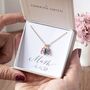 Rose Gold Plated Family Birthstone Marquise Necklace, thumbnail 1 of 7