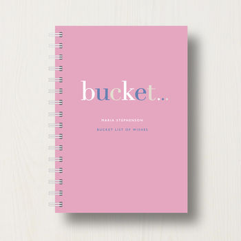 Personalised 'Bucket' List Journal Or Notebook, 11 of 11