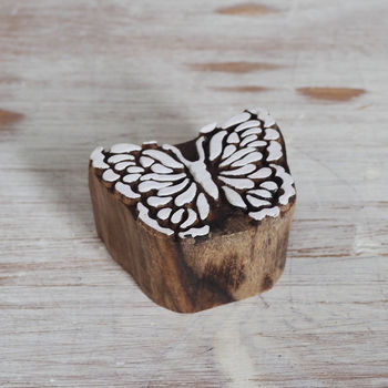 Carved Wooden Butterfly Block, 3 of 4