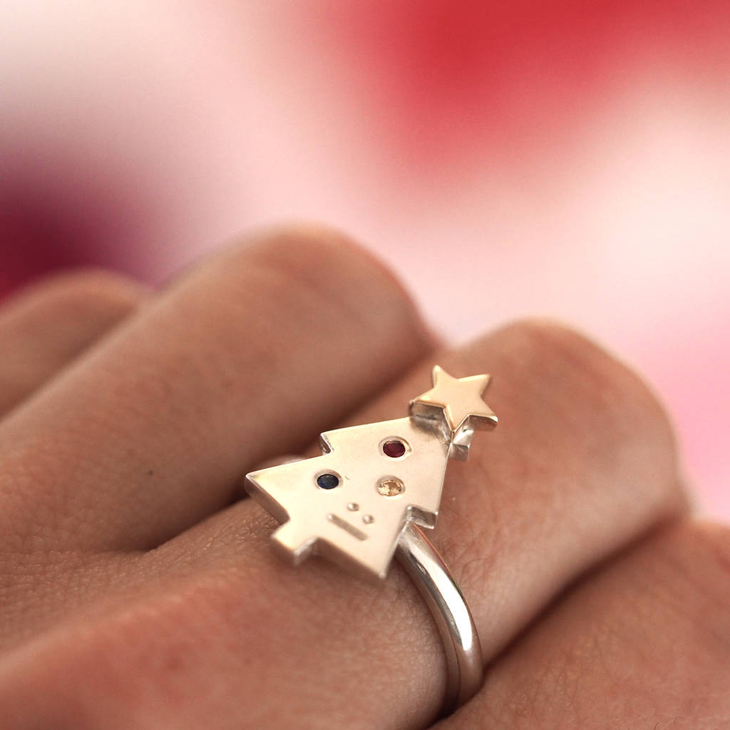 christmas tree ring by rock cakes