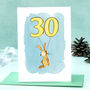 Rabbit 30th Birthday Card, thumbnail 1 of 6