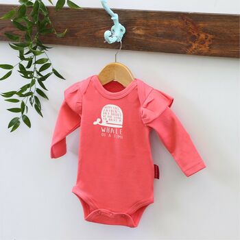 Happy First Fathers Day Baby Whale Romper, 5 of 12