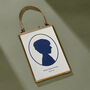 Personalised Papercut Cameo Portrait Framed Print, thumbnail 3 of 4