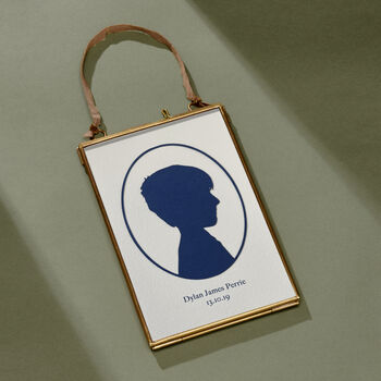 Personalised Papercut Cameo Portrait Framed Print, 3 of 4