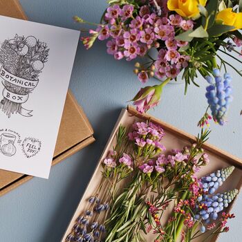 'Thank You' Botanical Posy Flower Letterbox Gift, 6 of 8