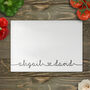 Personalised Couples Name Glass Chopping Board, thumbnail 3 of 3