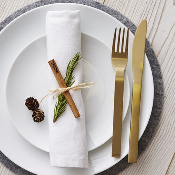 Cinnamon Stick Christmas Personalised Place Setting, 3 of 3