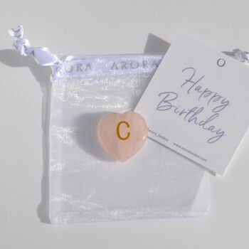 Personalised Rose Quartz Heart Crystal Gift Of Love, 3 of 7
