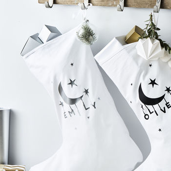 Little Moon Personalised Christmas Stocking, 3 of 5