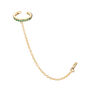 Kitty Green Gold Dainty Cuff And Ear Chain, thumbnail 1 of 2