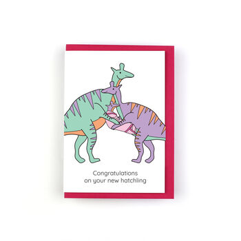 Congratulations On Your New Hatchling Dinosaur Card, 2 of 3