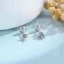 Sterling Silver Dark Iolite Stud Earrings, thumbnail 5 of 11
