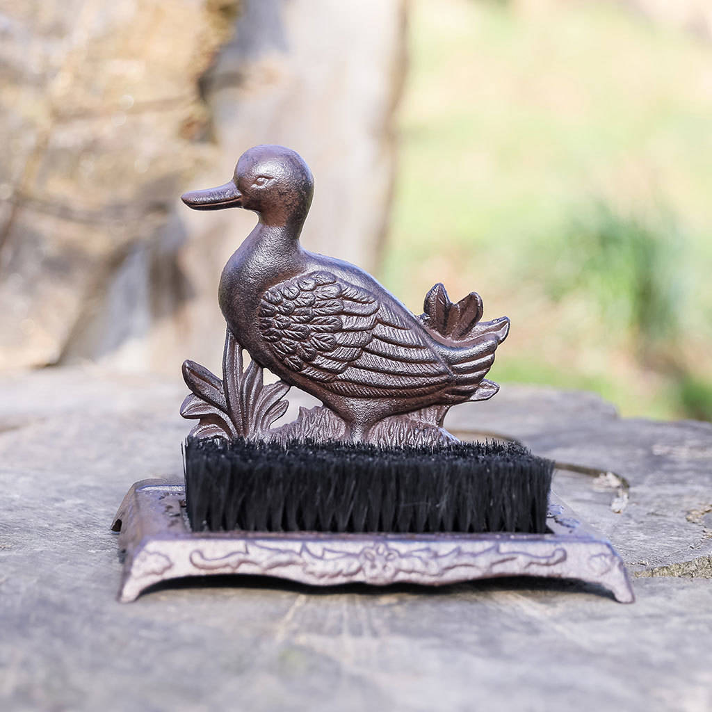 cast iron duck boot brush by dibor