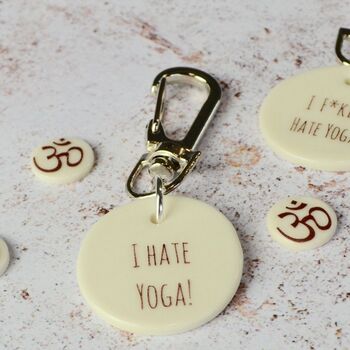 Personalised Yoga Key Ring, 2 of 3