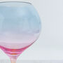 G Decor Set Of Four Gin Glasses With A Rainbow Hue, thumbnail 3 of 3