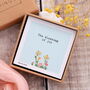 Blessing Of Joy Flower Earrings In Gift Box, thumbnail 3 of 9