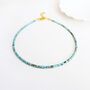 Turquoise Beaded Anklet, thumbnail 3 of 4