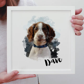 Voucher For Personalised Pet Watercolour Framed Print, 7 of 8