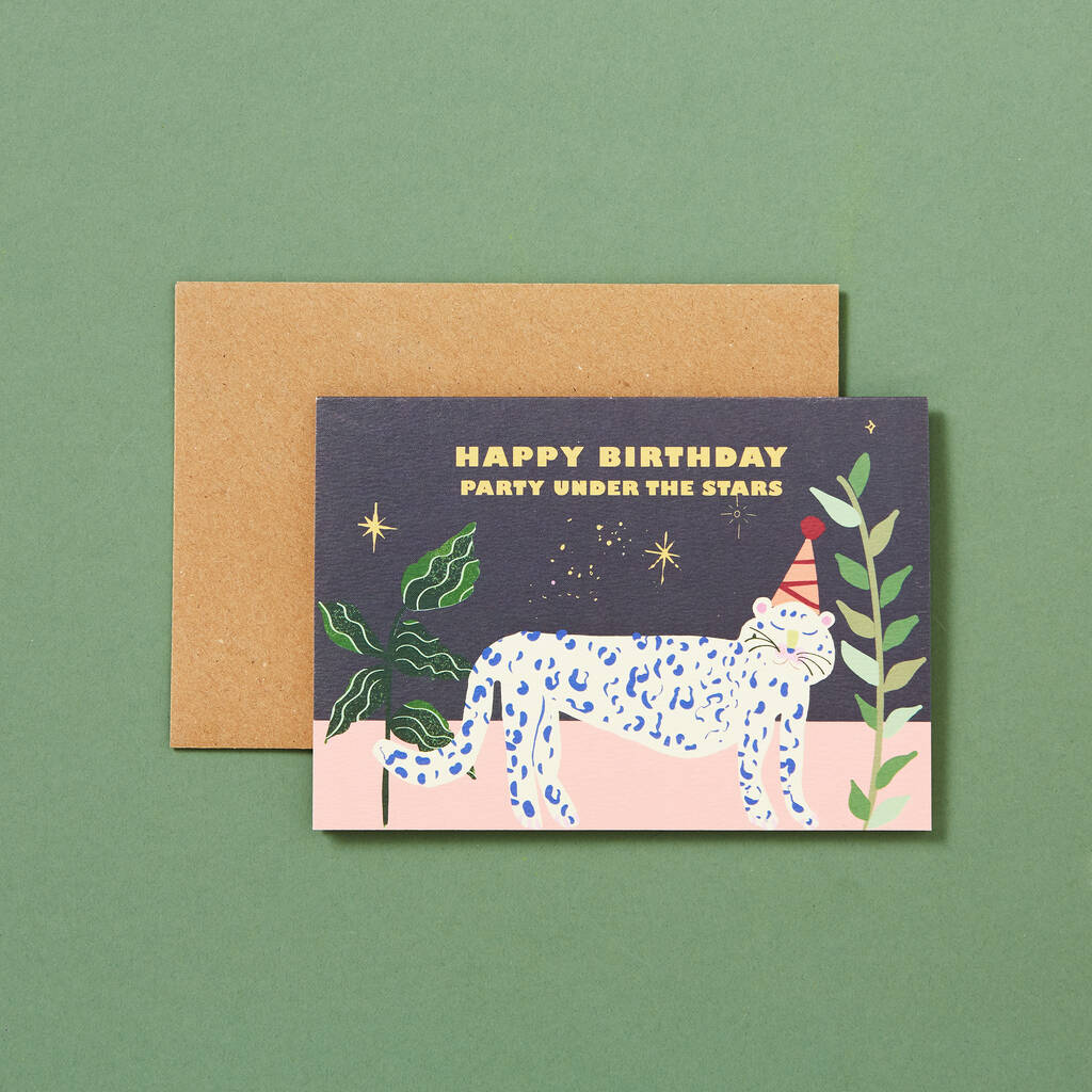 Happy Birthday / Party Under The Stars Birthday Card