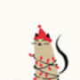 Naughty Cat Christmas Print, thumbnail 2 of 4