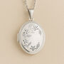 Personalised Sterling Silver Flower Locket, thumbnail 1 of 8