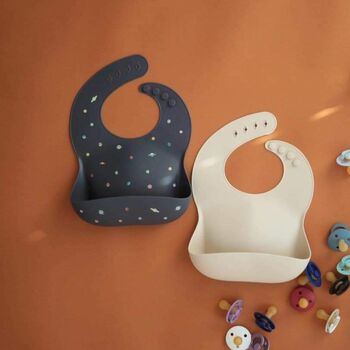 Eco Friendly Planets Silicone Bib For Baby, 4 of 5