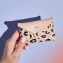 Personalised Pink Leopard Leather Card + Coin Purse, thumbnail 1 of 5