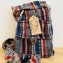 Handmade Bohemian Mini Stripe Backpack, thumbnail 7 of 10