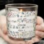 Personalised Floral Watercolour Scented Jar Candle, thumbnail 1 of 4