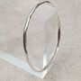 Sterling Silver Faceted Bangle, thumbnail 1 of 8