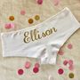 Personalised 'Future Mrs' Script Hen Knickers, thumbnail 2 of 2