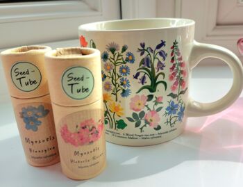 Forget Me Not Flower Seeds Gift Set With Mug, 2 of 8